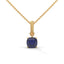 Strength rope necklace sapphire