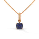 Strength rope necklace sapphire