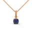 Strength rope necklace sapphire